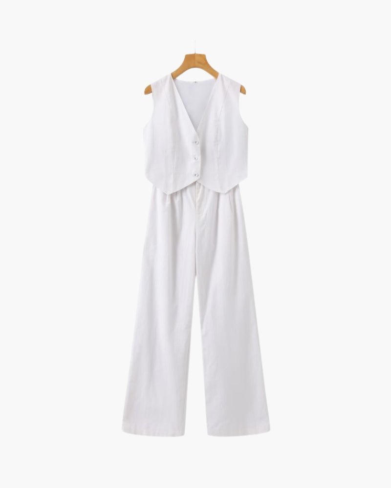 Linnen Set | Blouse & Broek