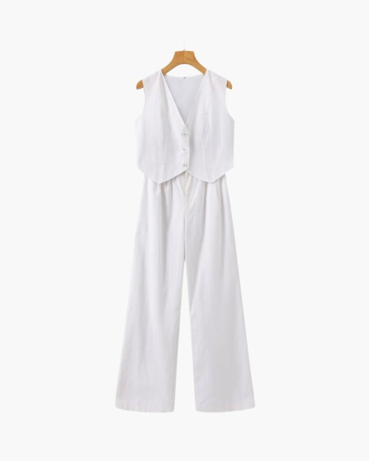 Linnen Set | Blouse & Broek