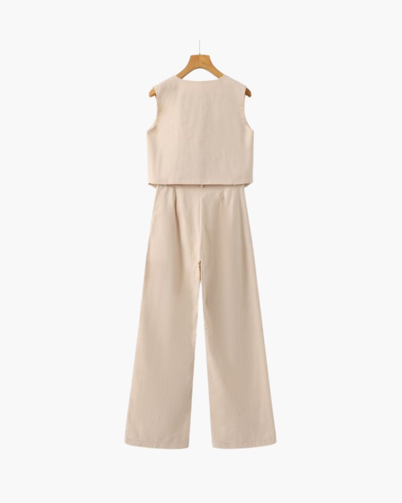 Linnen Set | Blouse & Broek