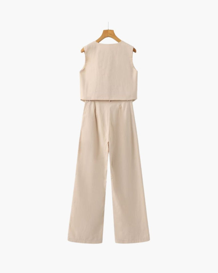 Linnen Set | Blouse & Broek
