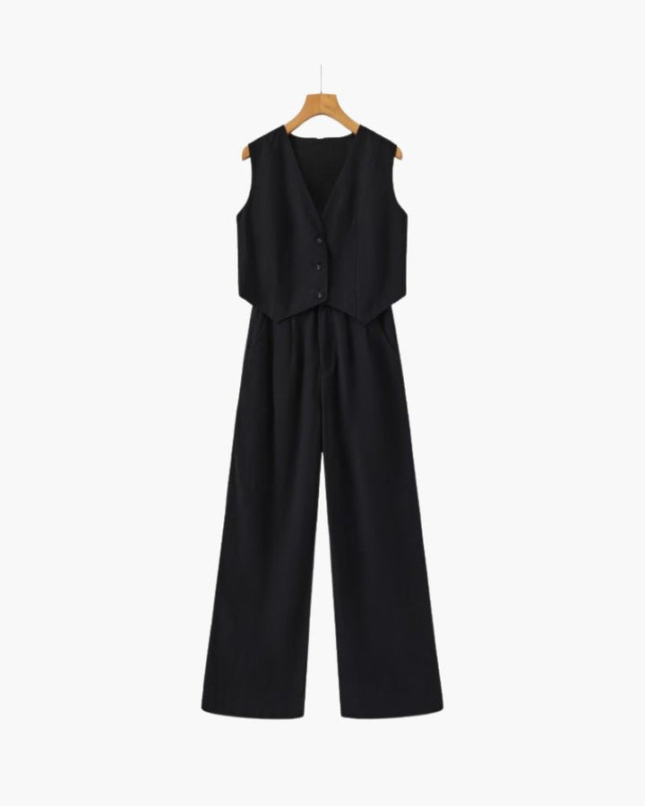 Linnen Set | Blouse & Broek