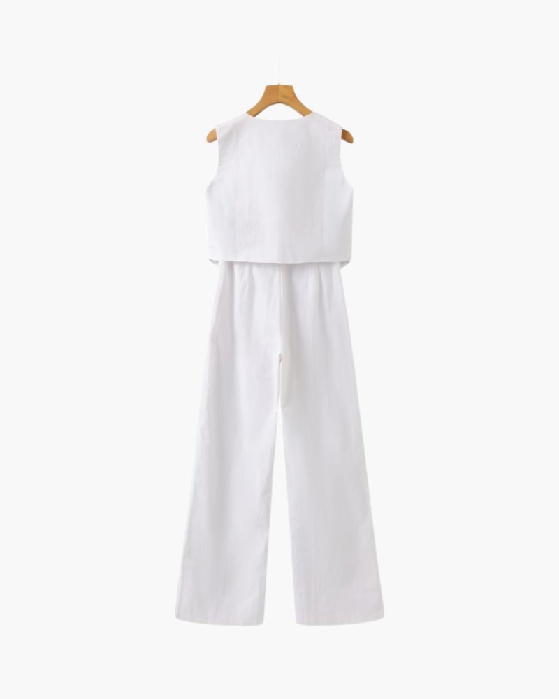 Linnen Set | Blouse & Broek