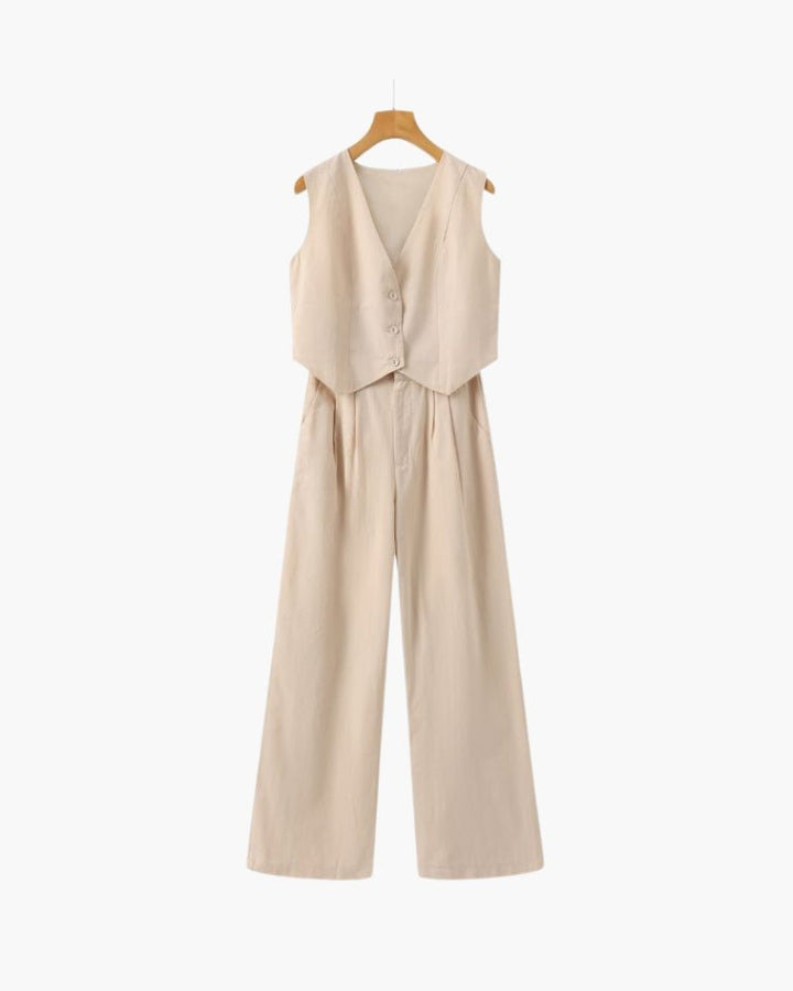Linnen Set | Blouse & Broek