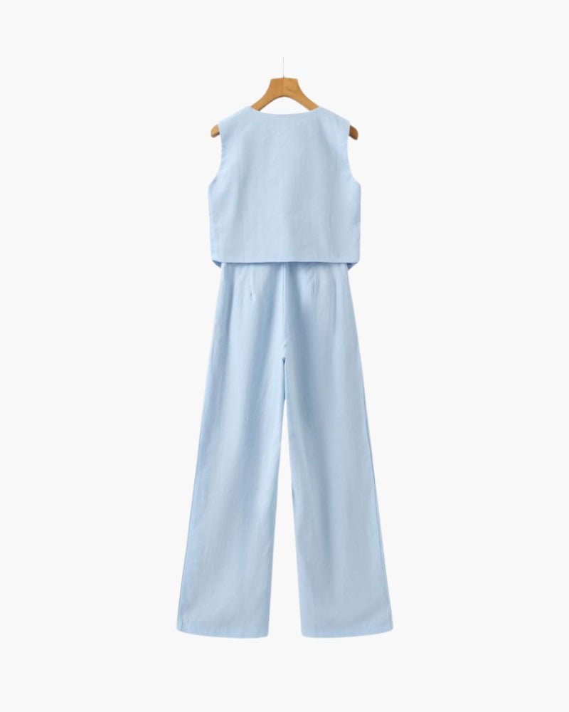 Linnen Set | Blouse & Broek