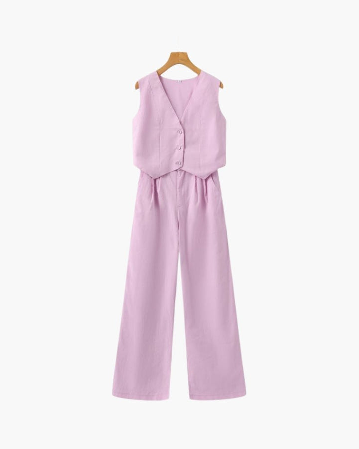 Linnen Set | Blouse & Broek