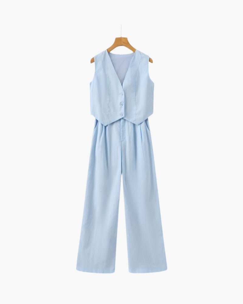 Linnen Set | Blouse & Broek